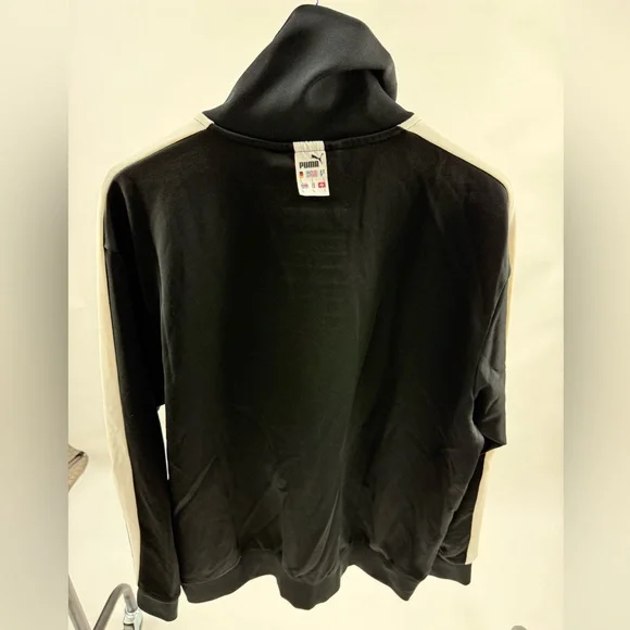 Puma Black and White Track Jacket Jackets & Coats